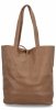 Torebka Damska Shopper Bag z Kosmetyczką firmy Herisson 15R355 Ciemno Beżowa